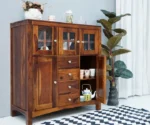 Carrock Sheesham Wood Cabinet - Image 6