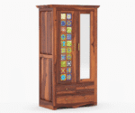 2 Door Solid Sheesham Wood Wardrobe - Image 4