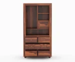 2 Door Solid Sheesham Wood Wardrobe - Image 2