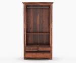 2 Door Solid Sheesham Wood Wardrobe - Image 5