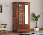 2 Door Solid Sheesham Wood Wardrobe