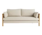 3 Seater Wooden Rattan Sofa - Image 7