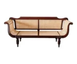3 SEATER TEAK WOOD & RATTAN SOFA - Image 2