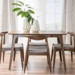 Wooden 4 Seater Large Teak Wood  Dining Set
