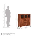 Carrock Sheesham Wood Cabinet - Image 8