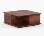 Aaron Solid Wood Coffee Table with Drawers - Image 4