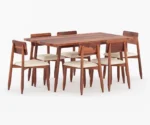 Aleena 6 Seater With Cushion Dining Set - Image 3