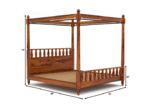 Allure Poster Bed Without Storage - Image 8