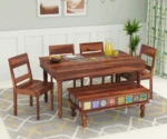 Alyssa 6 Seater Dining Set with Bench
