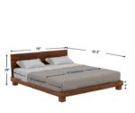Amaris Low Floor Solid Wood Double Bed - Image 7