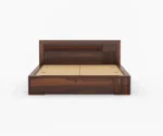 Ameli Sheesham King/Queen Size Wood Bed With Storage - Image 2