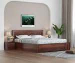 Ameli Sheesham King/Queen Size Wood Bed With Storage - Image 7