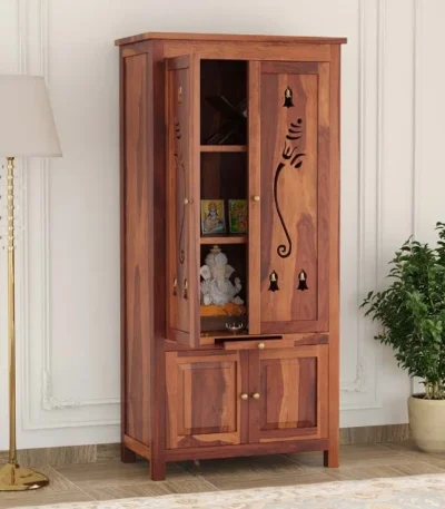 Anjaneya Sheesham Wood Home Temple