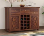 Billy Solid Sheesham Wood Bar Cabinet