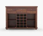 Billy Solid Sheesham Wood Bar Cabinet - Image 4