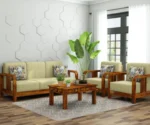 Classic Indian Sheesham Wood Sofa Set - Image 8