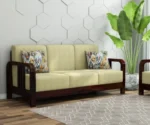Bregg Wooden Sofa Set 3+1+1 Seater - Image 2