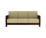 Bregg Wooden Sofa Set 3+1+1 Seater - Image 7
