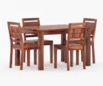 Carlos 4 Seater Dining Set - Image 3