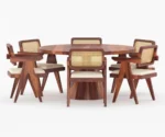 Chilton 6 Seater Round Dining Table set - Image 2
