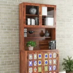 Chitra Solid Wood Sheesham Crockery Unit