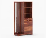 Cinader Sheesham Wood Dressing Table with Storage & Stool - Image 3