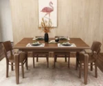 Classic Design 6 Seater Dining Set - Image 2