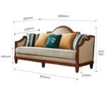 Classic Indian Sheesham Wood Sofa Set - Image 7