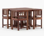 Cohoon Sheesham Wood 4 Seater Dining Set - Image 3