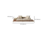 Cream Floor Sofa set with Armrest, Includes - Image 11
