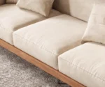 Cream Floor Sofa set with Armrest, Includes - Image 8
