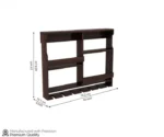 Cyrus Sheesham Wood Wall Mount Multipurpose Rack - Image 6