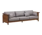 Denis Teak 3 Seater Sofa - Image 2
