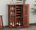 Edward Solid Sheesham Wood Bar Cabinet