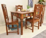 Elem Elegance 4 Seater Dining Table Set