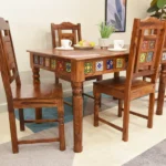 Elem Elegance 4 Seater Dining Table Set