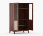 Elsie Solid Wood Cane Book Shelf - Image 4