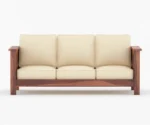 Emma Solid Sheesham Wood Sofa Set - Image 3