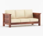 Emma Solid Sheesham Wood Sofa Set - Image 4
