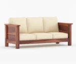Emma Solid Sheesham Wood Sofa Set - Image 5