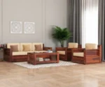 Ethan Solid Sheesham Wood Sofa Set