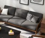 European Minimal Design Wooden Sofa Set - Image 3