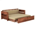 Feltro Sheesham Wood Sofa Bed With Storage - Image 7