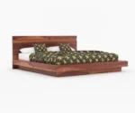 Fidora Sheesham Wood King/Queen Size Bed - Image 3