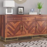 Helie Sheesham Wood Cabinet and Sideboard