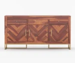 Helie Sheesham Wood Cabinet and Sideboard - Image 2