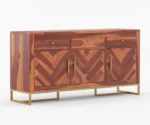 Helie Sheesham Wood Cabinet and Sideboard - Image 3