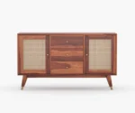 Jarvis Sheesham Wood Cane Cabinet and Sideboard - Image 6