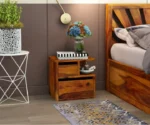 Jerry Wooden Bedside Table