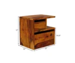 Jerry Wooden Bedside Table - Image 6
